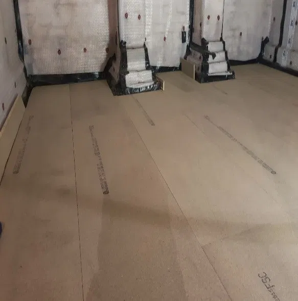 damp protection added to walls