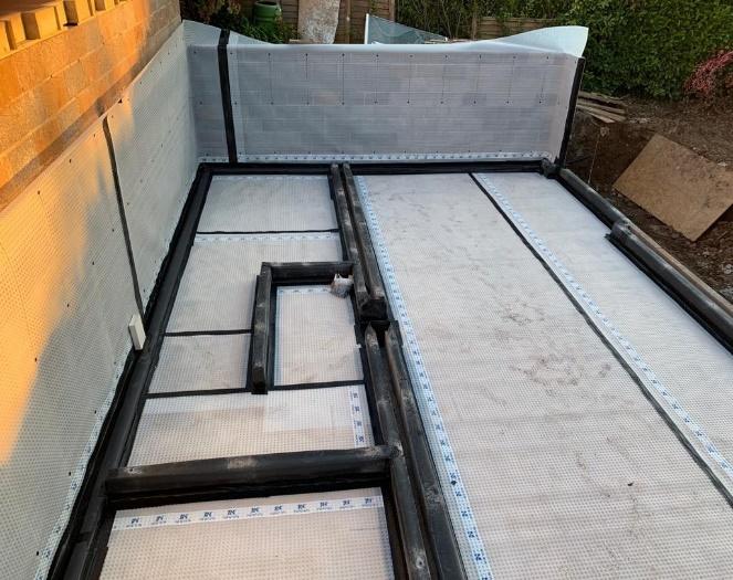 waterproofing walls and floors