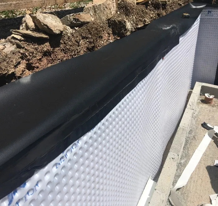 lining on wall