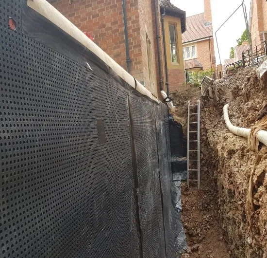 lining on wall
