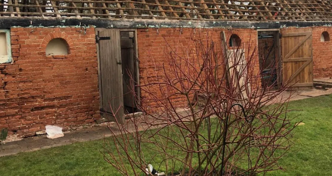 outside of a cottage