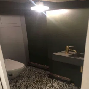 Stylish basement bathroom