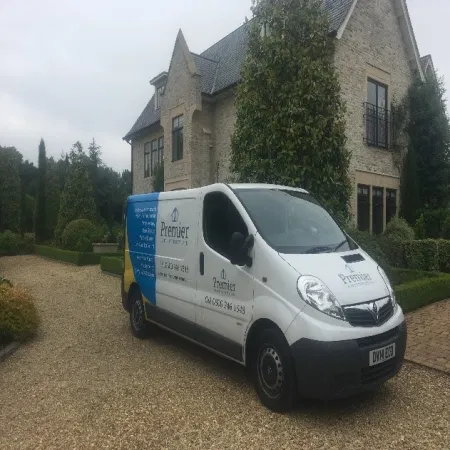 premier 1st van outside house